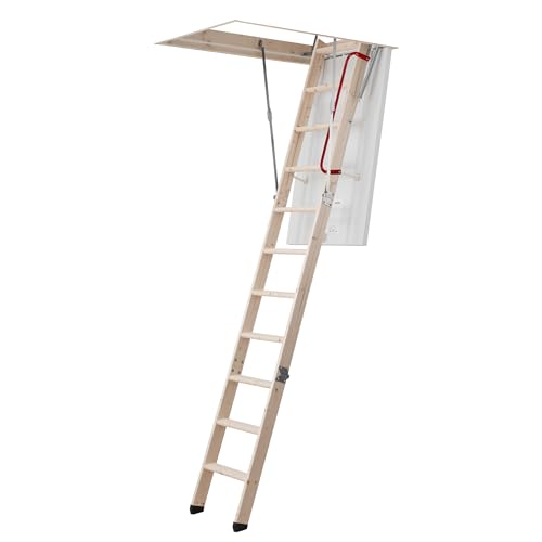 DOLLE Bodentreppe wärmegedämmt 130 x 70 cm 3-teiliges Leiternteil Lichte Raumhöhe bis 280 cm U-Wert 0,64 von DOLLE