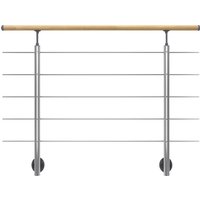 DOLLE Geländersystem »Prova«, aluminium/buchenHolz/edelstahl, HxL: 100 x 150 cm - silberfarben DOLLE Geländersystem »Prova«, aluminium/buchenHolz/edelstahl, HxL: 100 x 150 cm - silberfarben von DOLLE