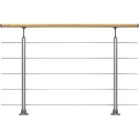 DOLLE Geländersystem »Prova«, aluminium/buchenHolz/edelstahl, HxL: 100 x 150 cm - silberfarben DOLLE Geländersystem »Prova«, aluminium/buchenHolz/edelstahl, HxL: 100 x 150 cm - silberfarben von DOLLE