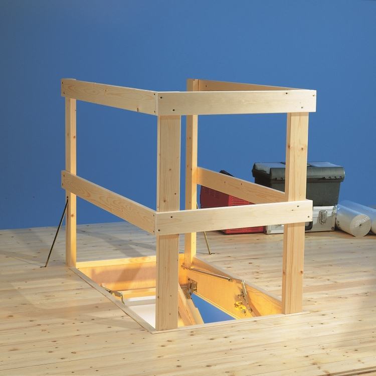 DOLLE Lukenschutz-Geländer aus Holz für 140 x 70 cm Öffnung von DOLLE