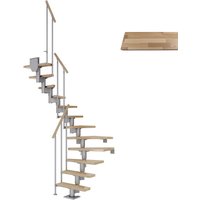 DOLLE Mittelholmtreppe »Dublin«, buchenholz, 14 Stufen, bis 337cm Raumhöhe - grau DOLLE Mittelholmtreppe »Dublin«, buchenholz, 14 Stufen, bis 337cm Raumhöhe - grau von DOLLE