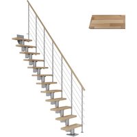 DOLLE Mittelholmtreppe »Dublin«, buchenholz, 14 Stufen, bis 337cm Raumhöhe - grau DOLLE Mittelholmtreppe »Dublin«, buchenholz, 14 Stufen, bis 337cm Raumhöhe - grau von DOLLE