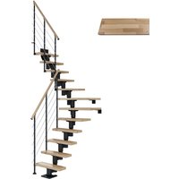 DOLLE Mittelholmtreppe »Dublin«, buchenholz, 14 Stufen, bis 337cm Raumhöhe - grau DOLLE Mittelholmtreppe »Dublin«, buchenholz, 14 Stufen, bis 337cm Raumhöhe - grau von DOLLE