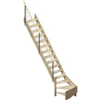 DOLLE Raumspartreppe, Holz, 15 Stufen, max. Geschosshöhe - braun DOLLE Raumspartreppe, Holz, 15 Stufen, max. Geschosshöhe - braun von DOLLE