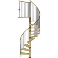 DOLLE Spindeltreppe, Metall, 11 Stufen, max. Geschosshöhe - braun von DOLLE