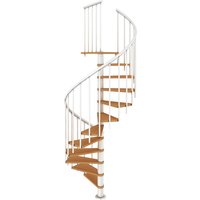 DOLLE Spindeltreppe »Montreal«, bis 282 cm Raumhöhe - weiss von DOLLE