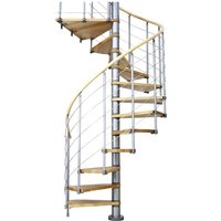 DOLLE Spindeltreppe »Oslo«, bis 276 cm Raumhöhe - grau von DOLLE