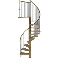 DOLLE Spindeltreppe »Winnipeg«, holz, 12 Stufen, bis 292.5cm Raumhöhe - braun von DOLLE