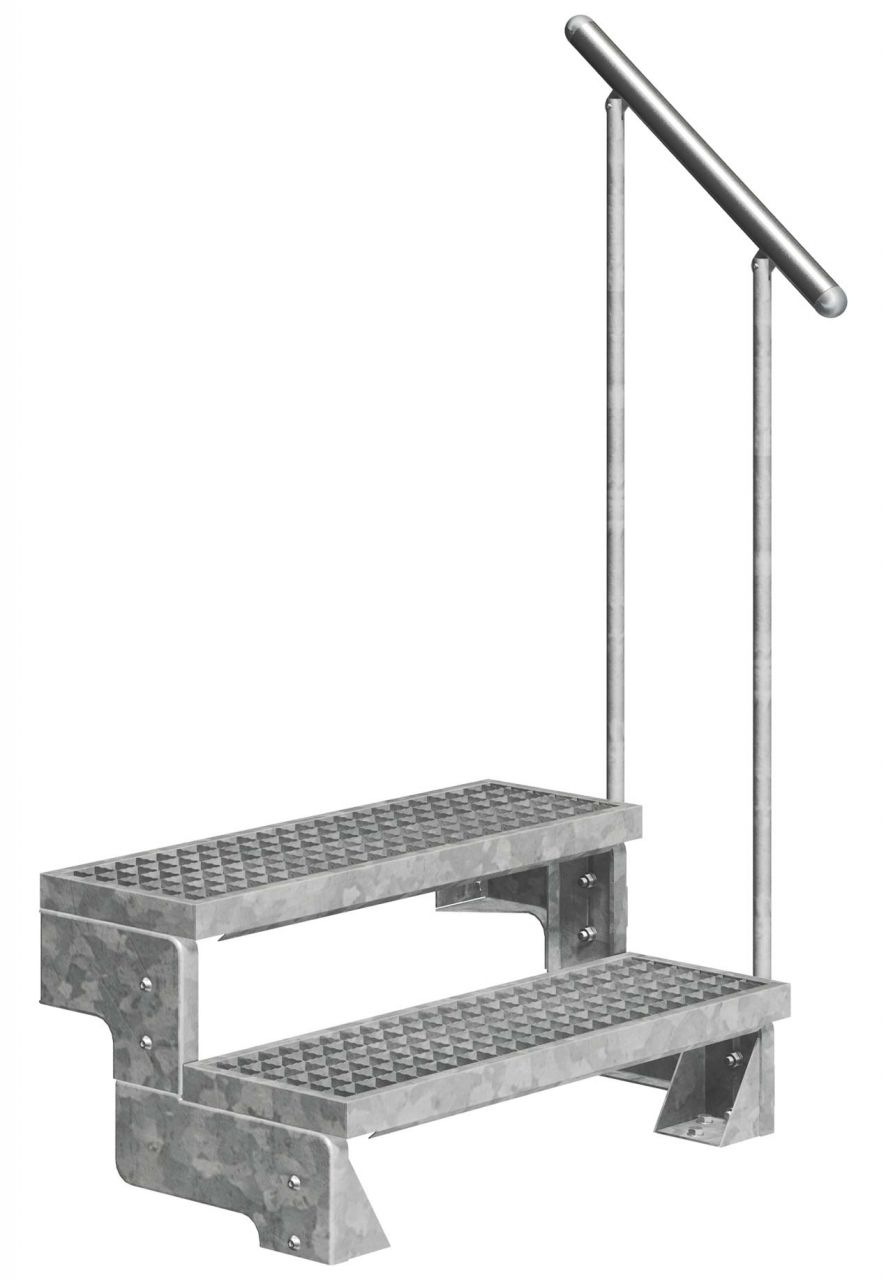 Dolle Außentreppe Gardentop mit Geländer verzinkt Breite 100 cm Gitterrost Dolle Außentreppe Gardentop mit Geländer verzinkt Breite 100 cm Gitterrost von DOLLE