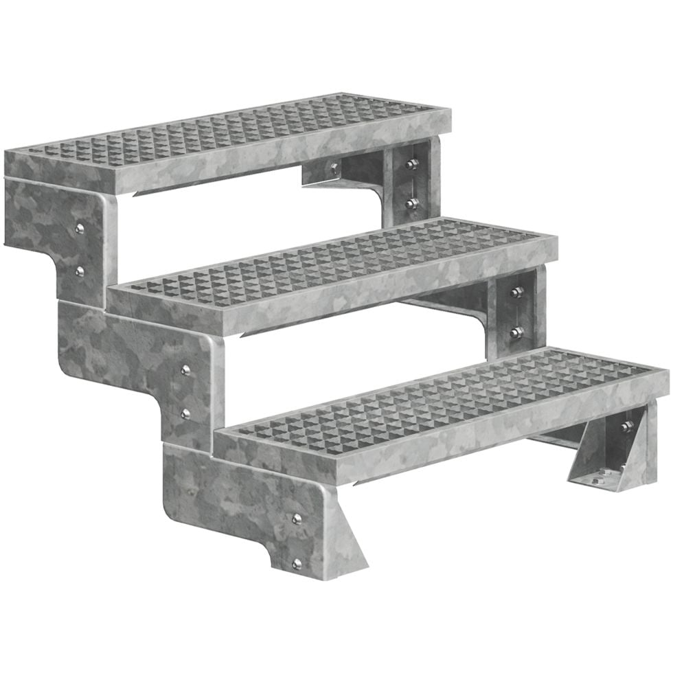 Dolle Außentreppe Gardentop 3 Stufen ohne Geländer Breite 80 cm Gitterrost Dolle Außentreppe Gardentop 3 Stufen ohne Geländer Breite 80 cm Gitterrost von DOLLE