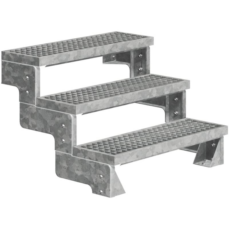 Dolle Außentreppe Gardentop 3 Stufen ohne Geländer Breite 80 cm Gitterrost Dolle Außentreppe Gardentop 3 Stufen ohne Geländer Breite 80 cm Gitterrost von DOLLE