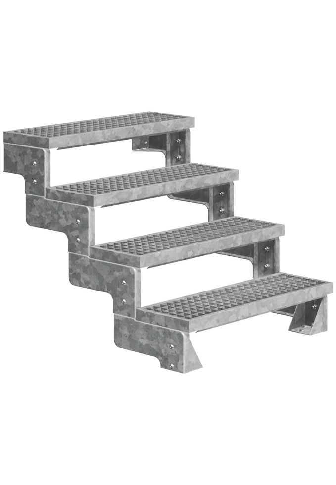 Dolle Außentreppe Gardentop 4 Stufen ohne Geländer Breite 100 cm Gitterrost Dolle Außentreppe Gardentop 4 Stufen ohne Geländer Breite 100 cm Gitterrost von DOLLE