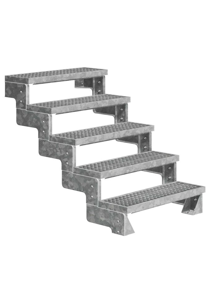 Dolle Außentreppe Gardentop 5 Stufen ohne Geländer Breite 100 cm Gitterrost Dolle Außentreppe Gardentop 5 Stufen ohne Geländer Breite 100 cm Gitterrost von DOLLE