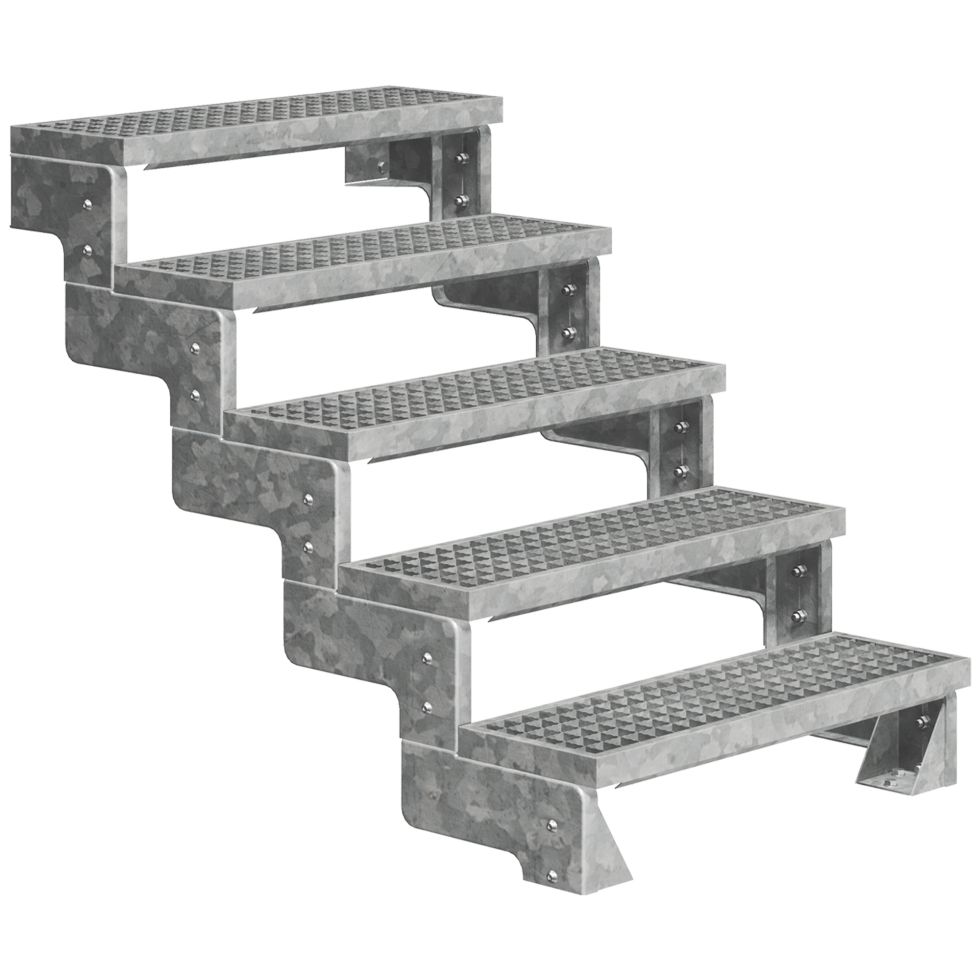 Dolle Außentreppe Gardentop 5 Stufen ohne Geländer Breite 80 cm Gitterrost Dolle Außentreppe Gardentop 5 Stufen ohne Geländer Breite 80 cm Gitterrost von DOLLE