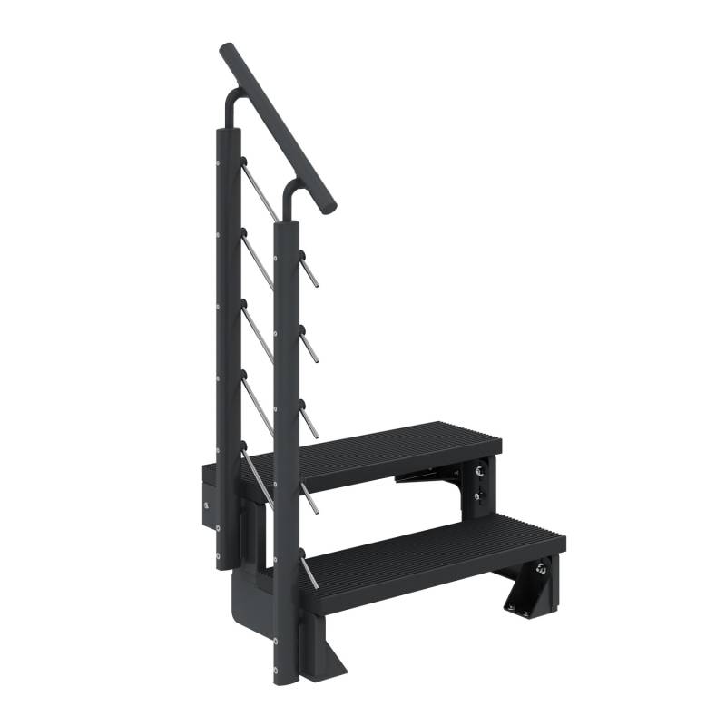 Dolle Außentreppe Gardentop Anthrazit 2 Stufen 100 cm Anthrazit inkl. Geländer Dolle Außentreppe Gardentop Anthrazit 2 Stufen 100 cm Anthrazit inkl. Geländer von DOLLE