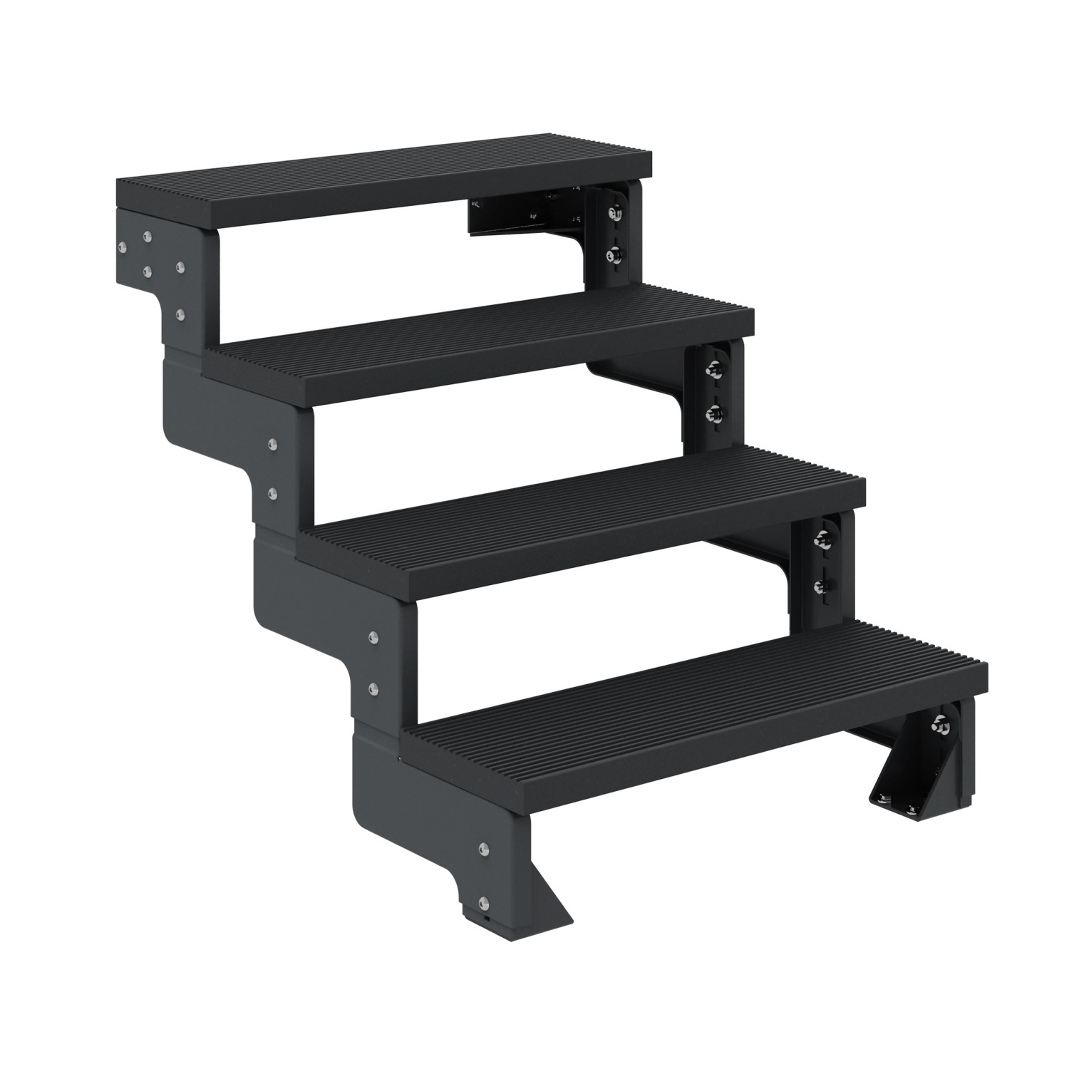 Dolle Außentreppe Gardentop Anthrazit 4 Stufen 80 cm Anthrazit Ohne Geländer von DOLLE