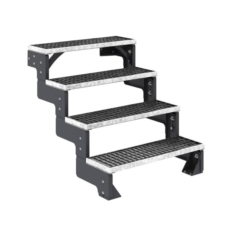 Dolle Außentreppe Gardentop 4 Gitteroststufen 100 cm ohne Geländer anthrazit Dolle Außentreppe Gardentop 4 Gitteroststufen 100 cm ohne Geländer anthrazit von DOLLE