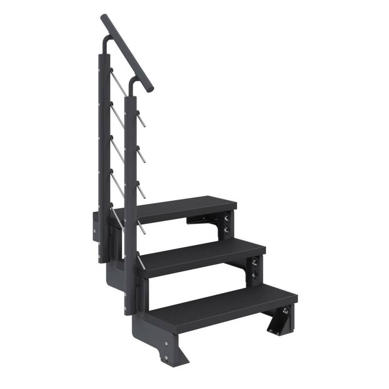 Dolle Außentreppe Trimax Gardentop 3 Stufen 100 cm inkl. einseitigem Geländer anthrazit Dolle Außentreppe Trimax Gardentop 3 Stufen 100 cm inkl. einseitigem Geländer anthrazit von DOLLE