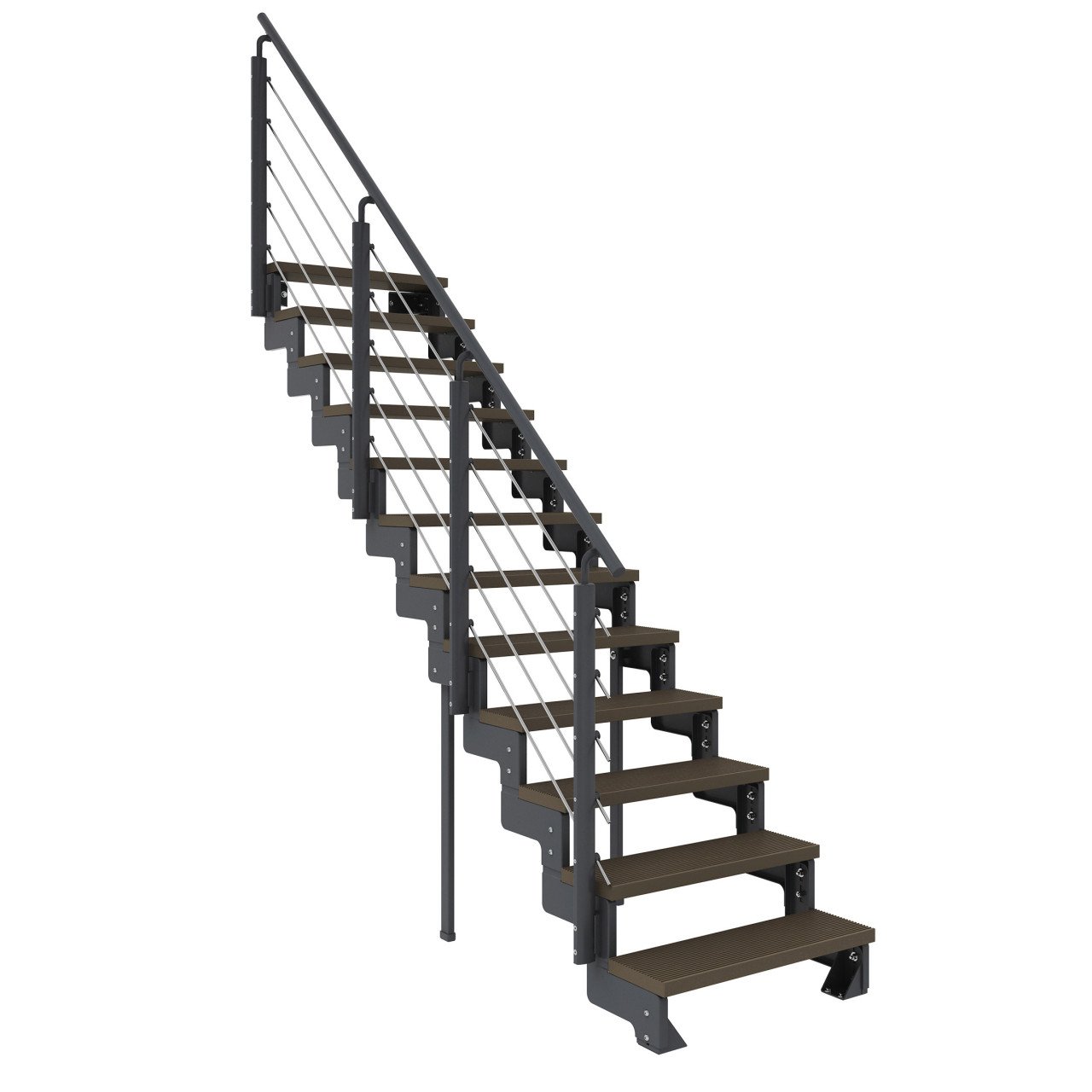 Dolle Außentreppe Trimax Gardentop 12 Stufen 80 cm inkl. einseitigem Geländer dunkelbraun Dolle Außentreppe Trimax Gardentop 12 Stufen 80 cm inkl. einseitigem Geländer dunkelbraun von DOLLE