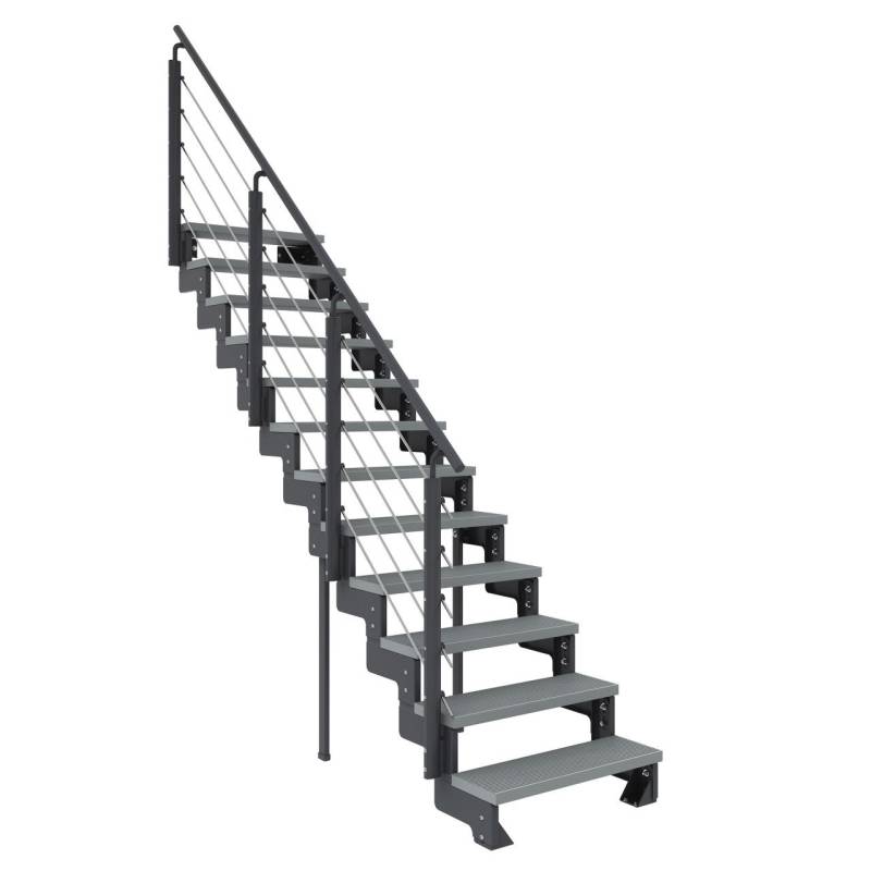 Dolle Außentreppe Trimax Gardentop 12 Stufen 80 cm inkl. einseitigem Geländer grau Dolle Außentreppe Trimax Gardentop 12 Stufen 80 cm inkl. einseitigem Geländer grau von DOLLE