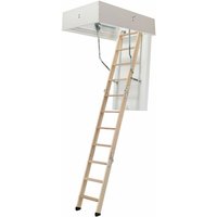 Bodentreppe clickFIX® 3-teilig bis 274cm Raumhöhe mit U-Wert 0,49 Deckenöffnung 140x60cm - Dolle von DOLLE