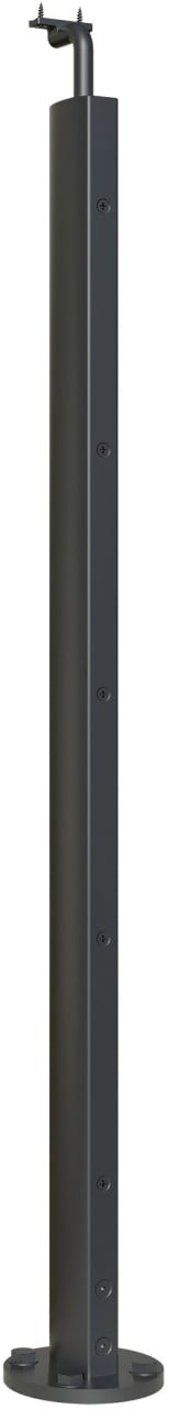 Dolle Einzelpfosten Oval Aluminium anthrazit von DOLLE