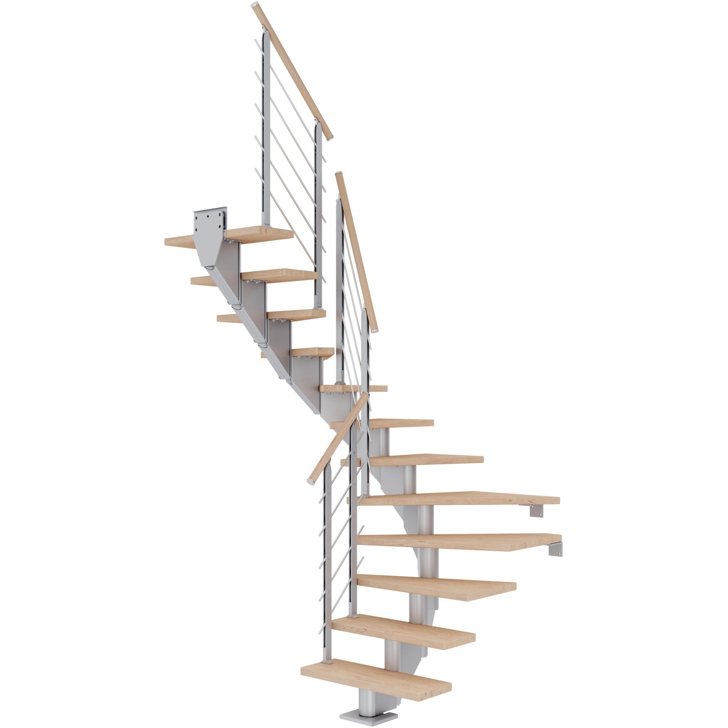 Dolle Mittelholmtreppe Hamburg Eiche Weiß Perlgrau GH bis 279 cm 1/2 Gew. 75 cm Dolle Mittelholmtreppe Hamburg Eiche Weiß Perlgrau GH bis 279 cm 1/2 Gew. 75 cm von DOLLE