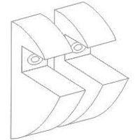 Dolle - Polyclip-Set 2er Pack, transparent, 8 mm Regalhalter von DOLLE