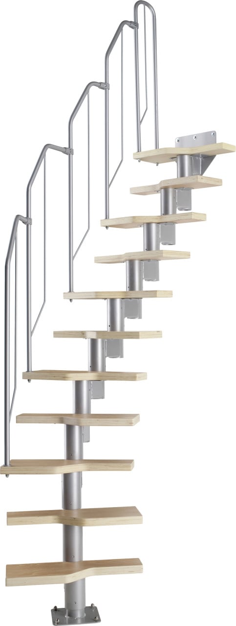 Dolle Systemtreppe Globus 11 Stufen Geschosshöhe von 222-276 cm von DOLLE