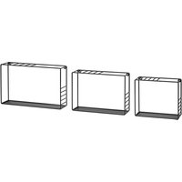 Dolle Wandregal Lynn 42 x 26 cm schwarz 3er-Set von DOLLE