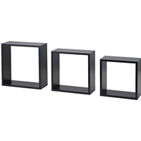 Dolle Würfelregal Frame 30 x 30 cm schwarz 3er-Set Wandregal von DOLLE