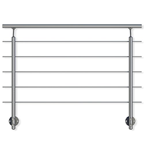 DOLLE Aluminium Geländer Set seitliche Montage 1,50 m. von DOLLE