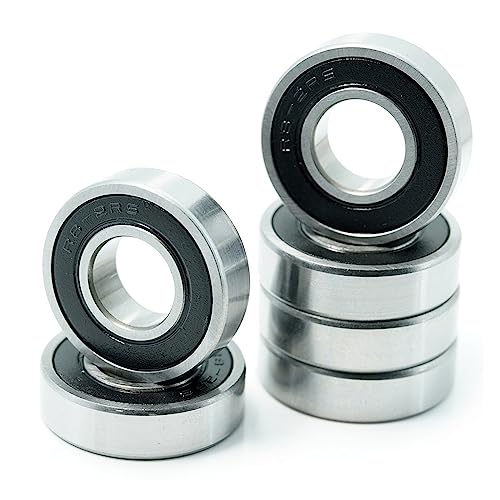 10 Stück R8RS Lager 1/2x1-1/8x5/16 Zoll Chromstahl Material R8 2RS for Rollstuhlschleifrad oder Kinderwagenmotor Zubehör 10 Stück R8RS Lager 1/2x1-1/8x5/16 Zoll Chromstahl Material R8 2RS for Rollstuhlschleifrad oder Kinderwagenmotor Zubehör von DOLUNTO