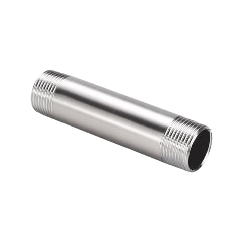 DOLUNTO 1 STÜCK BSP Außengewinde Langnippel 304 Edelstahl Rohrverschraubung Adapter (Size : 60mm, Thread Specification : 1/8Inch) von DOLUNTO