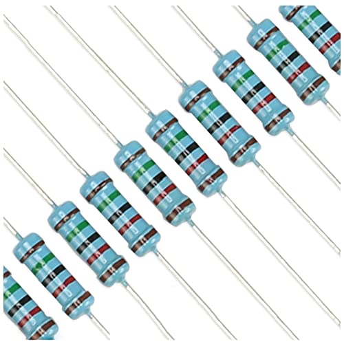 DOLUNTO 1W 1% 50pcs Metallschichtwiderstand, zur Reparatur elektronischer Systeme, Reparatur von Autos, Audiokomponenten (Farbe : 1W, Größe : 1.2 kOhm) von DOLUNTO