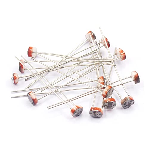 DOLUNTO 20pcs / Lot. Ldr. Foto lichtempfindlicher Widerstand 5mm Photolysistor-Fotoelektrikum for Arduino (Resistance : GL5506) von DOLUNTO