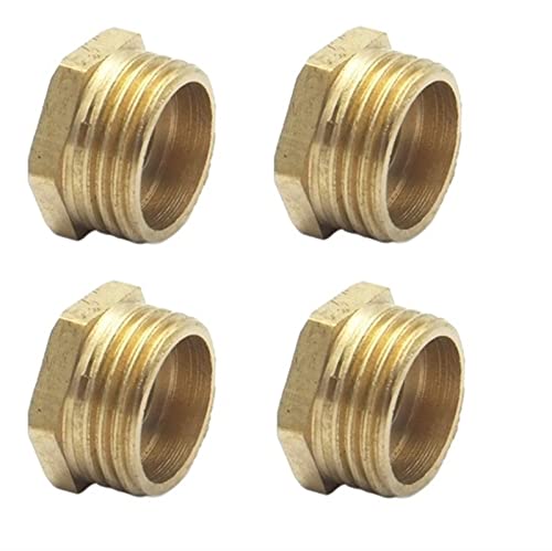 DOLUNTO 4 STÜCKE M10x1 Innengewinde x 1/2 Zoll BSP Außengewinde Messing Reduzierkupplung Stecker Adapter Rohrverschraubung for Gas Wasser DOLUNTO 4 STÜCKE M10x1 Innengewinde x 1/2 Zoll BSP Außengewinde Messing Reduzierkupplung Stecker Adapter Rohrverschraubung for Gas Wasser von DOLUNTO