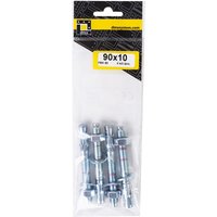 Domax - 4x Schwerlast-Anker Bolzen 90 mm M10 von DOMAX