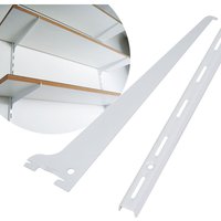 Regalsystem Weiß 1-reihig ohne Schiene 30 cm Träger Regalsystem Weiß 1-reihig ohne Schiene 30 cm Träger von DOMAX