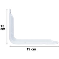 Schwerlast Regalwinkel in weiß 19 x 13 cm von DOMAX