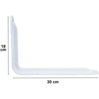 Schwerlast Regalwinkel in weiß 30 x 19 cm von DOMAX