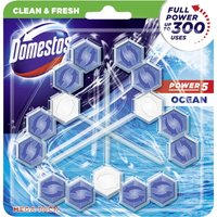 DOMESTOS Power 5 Ocean - Toilettensteine 3x55g - Hygiene und Frische von DOMESTOS