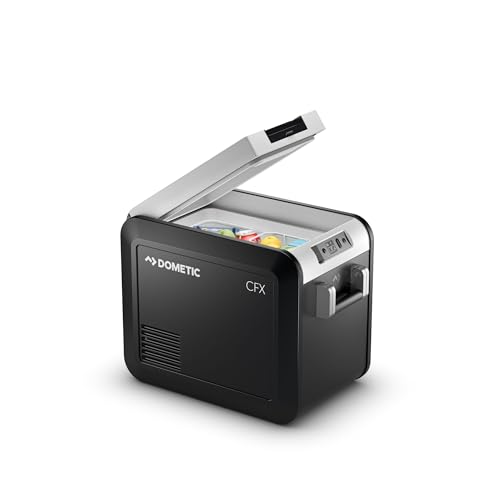 DOMETIC CFX3 25 - Tragbare Kompressor Kühlbox 25L mit APP-Steuerung - 12/24V 240V - Elektrische Kühlbox, Gefrierbox Auto - Mini-Kühlschrank für Lkw, Boot, Reisemobil DOMETIC CFX3 25 - Tragbare Kompressor Kühlbox 25L mit APP-Steuerung - 12/24V 240V - Elektrische Kühlbox, Gefrierbox Auto - Mini-Kühlschrank für Lkw, Boot, Reisemobil von DOMETIC