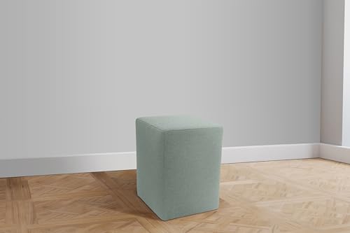 DOMO. Collection Polsterhocker Pontal, Hocker, Rechteckig, Füße mit Filzgleitern, Fußhocker, Polstergarnitur, 38 x 38 x 47 (BxTxH), Mint von DOMO Collection GmbH