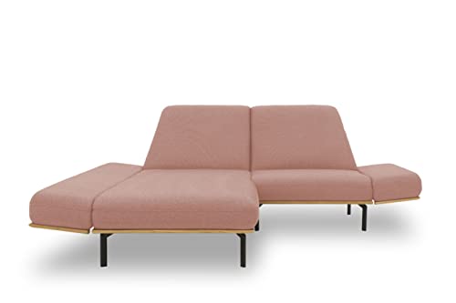 DOMO. Collection Arica Ecksofa, Sofa in L-Form, Eckcouch, Couch, Polstermöbel, Lachs, 190x257 von DOMO. collection