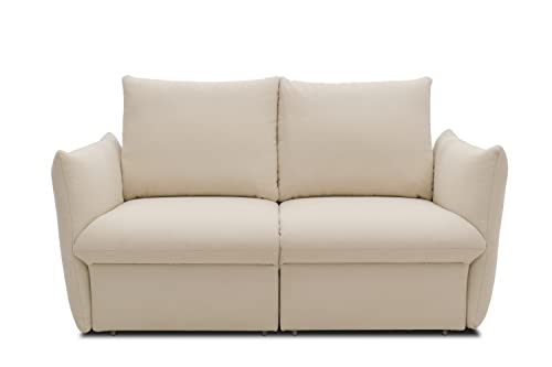 DOMO. collection Sofa Cloud Box, 2-Sitzer mit Schlaffunktion und Boxspringfederung, 2er Couch mit Bettauszug, Schlafsofa, Boxspringsofa 180 x 97 x 100 cm (BxTxH), creme DOMO. collection Sofa Cloud Box, 2-Sitzer mit Schlaffunktion und Boxspringfederung, 2er Couch mit Bettauszug, Schlafsofa, Boxspringsofa 180 x 97 x 100 cm (BxTxH), creme von DOMO. collection