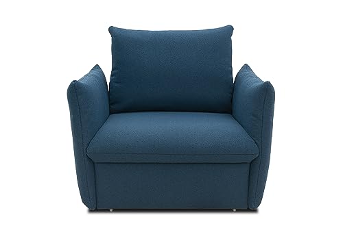 DOMO. collection Sessel Cloud Box, Armsessel mit Schlaffunktion und Boxspringfederung, Schlafsessel, Boxspringsessel, Polstersessel, 120 x 97 x 100 cm (BxTxH), blau DOMO. collection Sessel Cloud Box, Armsessel mit Schlaffunktion und Boxspringfederung, Schlafsessel, Boxspringsessel, Polstersessel, 120 x 97 x 100 cm (BxTxH), blau von DOMO. collection
