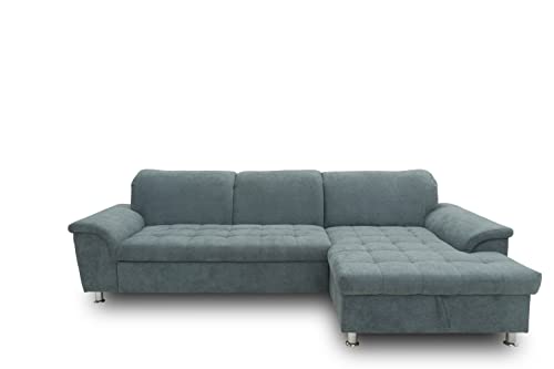 DOMO. Collection Ecksofa Franzi Couch in L-Form Sofa Eckcouch Polsterecke 279 x 162 cm in grau von DOMO. collection