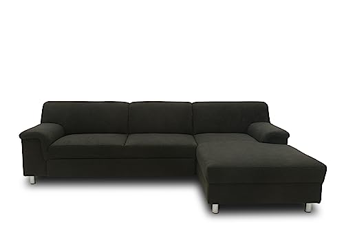 Domo. Collection Jamie Ecksofa, Sofa in L-Form, Couch Polsterecke, Moderne Eckcouch, anthrazit, 251x150x72 cm von DOMO. collection
