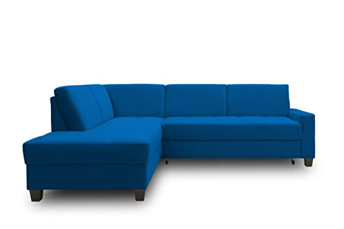 DOMO. collection Ecksofa Londrina, Sofa in L-Form, Eckcouch, Ecksofa, Polsterecke 243 x 209 x 84 cm (BxTxH), marine blau von DOMO. collection